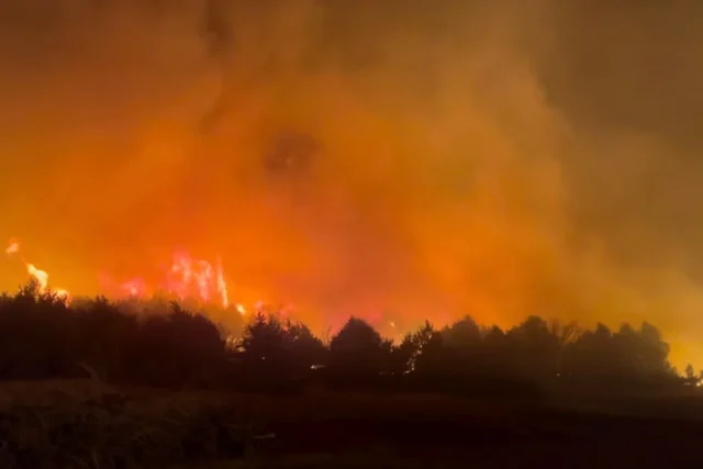 Nebraska’s Largest Wildfire on Record Burns Out of Control Across Three Counties as 600,000 Acres Burn and Officials Warn of Strong Winds